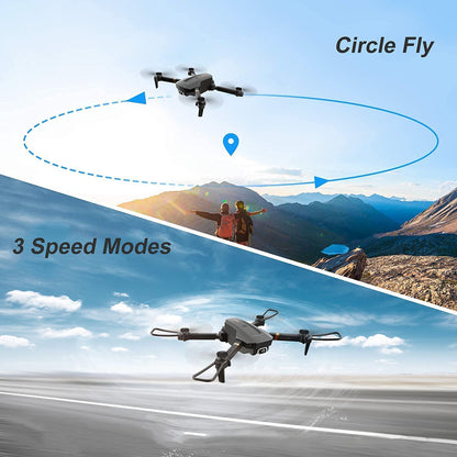 4DRC V4 Drone with 1080P HD Camera for Adults and Kids, Foldable Quadcopter with Wide Angle FPV Live Video, Trajectory Flight, App Control,Optical Flow, Altitude Hold and 2 Modular Batteries