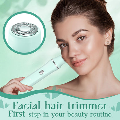 Bikini Trimmer for Women - Painless Electric Razors for Silk Skin,Cordless Body Shaver for Trip,Replaceable Lady Facial Razor, IPX7 Waterproof&Easy Cleaning, Ceramic Blade, USB Charge Dock Pink