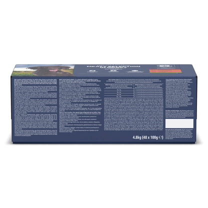 by Amazon Complete Wet Food for Adult Dogs, Meat Selection in Gravy, 4.8 kg (48 pouches of 100g)