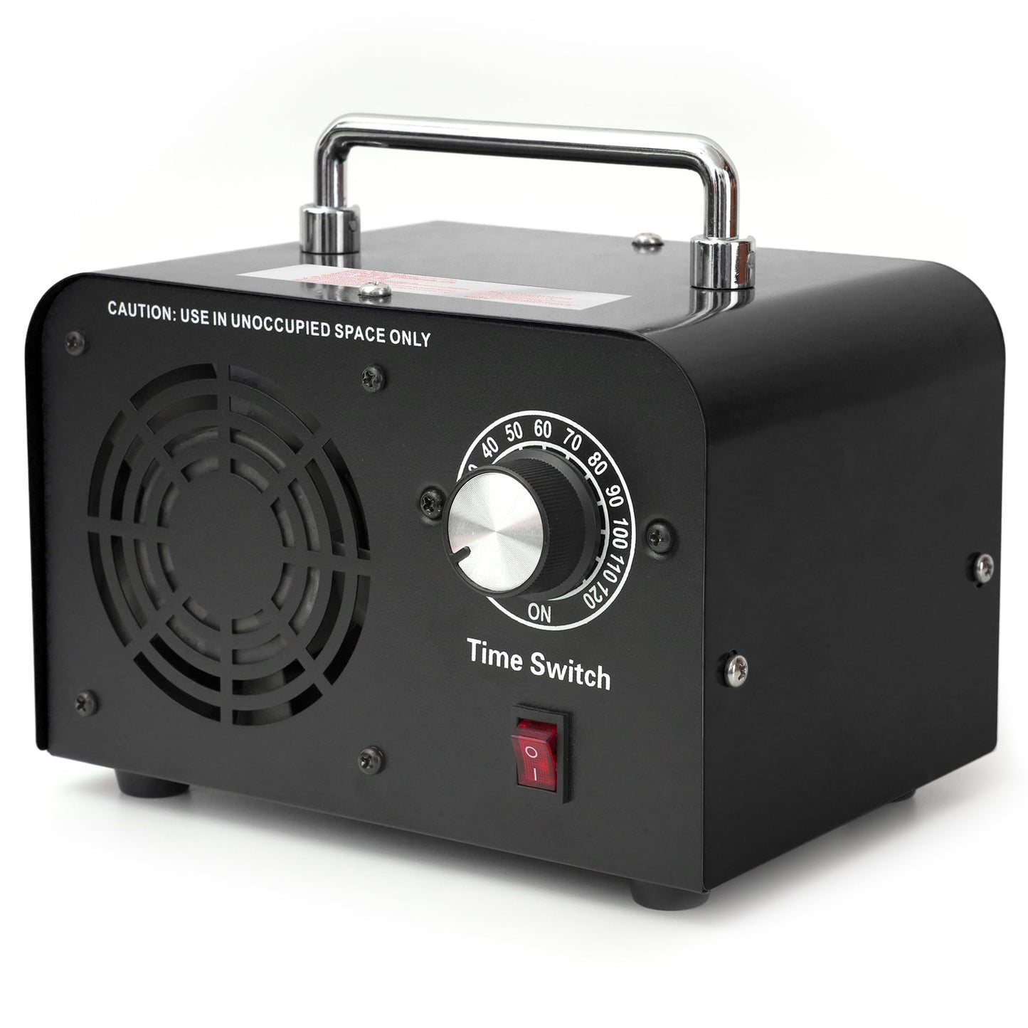 AIIKEE Commercial Ozone Machine 45,000mg/h, Industrial High Capacity of Multipurpose Ozone Purifier with Carry Handle for Home, Bar, Farm and Restaurant Black