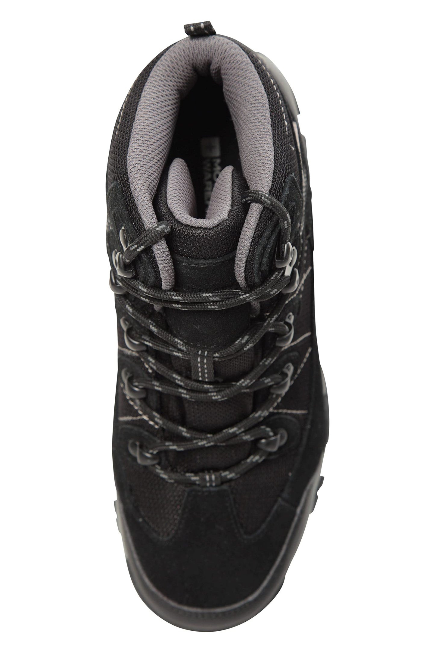 Mountain Warehouse Trail Kids Waterproof Boots - Synthetic Mesh Upper Girls & Boys Shoes, EVA Footbed, High Traction - Best for Spring Summer, Hiking & Outdoors Black Kids Shoe Size 5