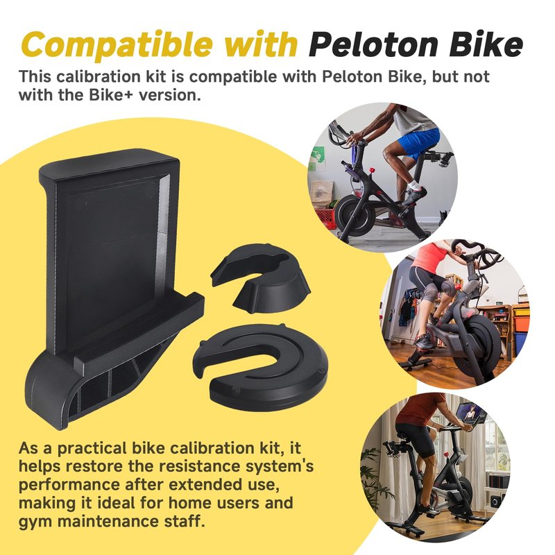 MUGLFPT Calibration Kit Compatible with Peloton Bike (Not for Bike+ Version) – Includes One Wedge-Shaped Calibration Block and Two C-Shaped Discs for Resistance and Power Adjustment