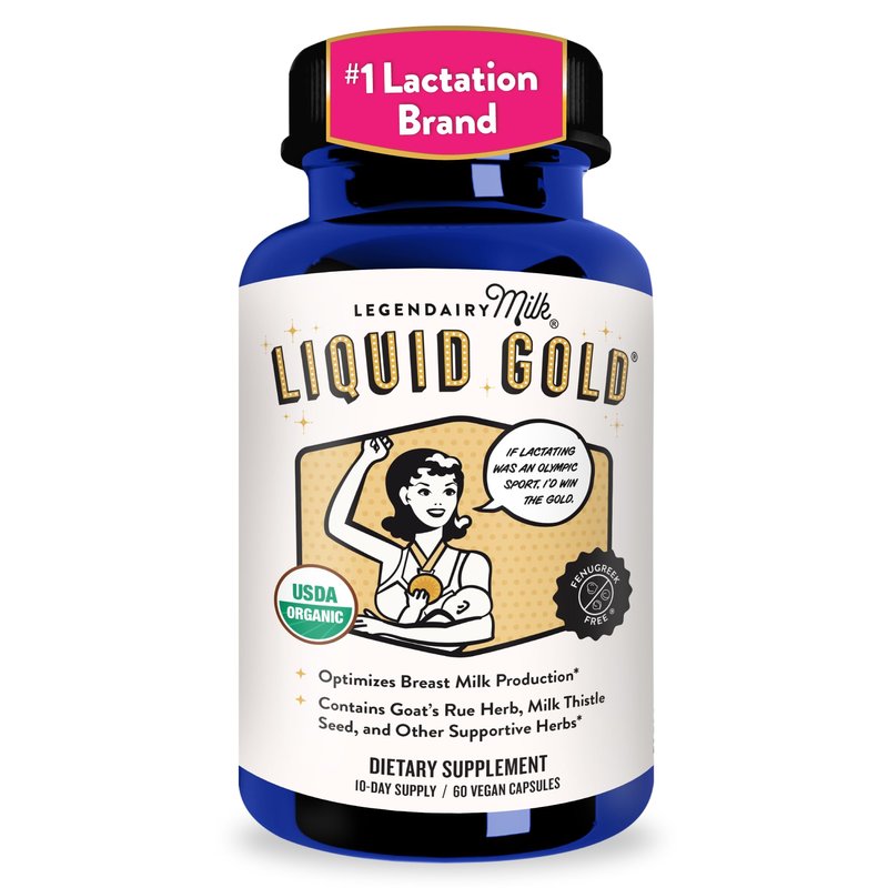 Legendairy Milk Liquid Gold Lactation Support | Lactation Supplement with Organic Goats Rue, Milk Thistle, Shatavari, Fennel, Alfalfa & Anise | Breastfeeding Supplements, 1 Pack