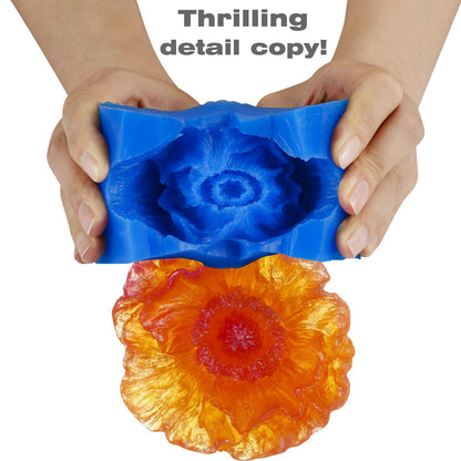 BBDINO Silicone Mold Making Kit, Liquid Silicone for Molds Making 30A Sapphire Blue, High Strength Silicon Rubber 4.4 lbs, 1:1 by Volume Ideal for Mold Casting of Resin/Jewelry/Candle/Concrete/Plaster