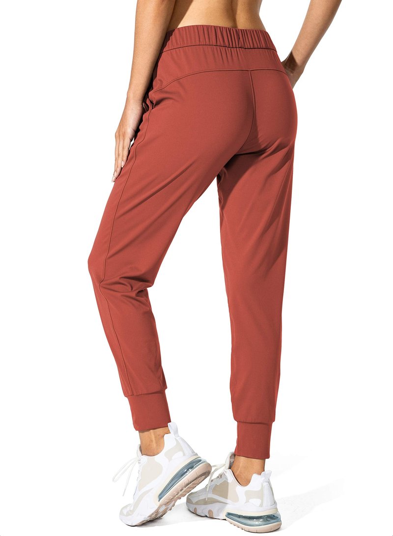 SANTINY Women's Joggers Pants Pockets Drawstring Running Sweatpants for Women Lounge Workout Jogging(Savannah Red_S)
