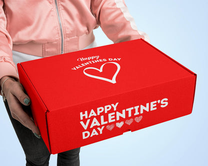 Valentine's Day Gift Care Package (80ct) Snacks Chocolates Candy Box Assortment Variety Bundle Present Kids Adults Boy Girl Guy Friend College Husband Wife Boyfriend Girlfriend Love
