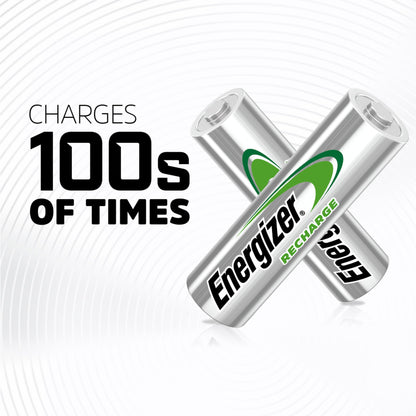 Energizer Power Plus Rechargeable AA Batteries (8 Pack), Double A Batteries