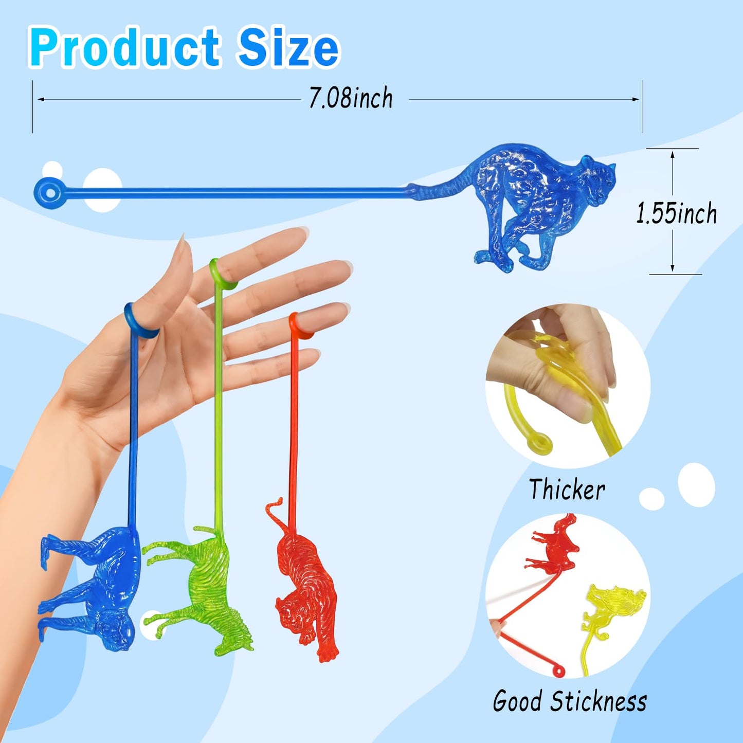 Valentines Sticky Hands Bulk 48PCS Valentines Day Gifts for Kids Classroom Prizes Valentines Party Favors for Kids Stretchy Heart Sticky Hand Toy Valentines Day Goodie Bag Stuffers Kid Party Supplies