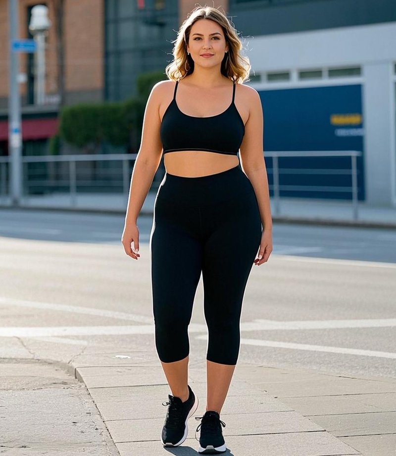 FULLSOFT 3 Pack Capri Leggings for Women - High Waisted Tummy Control Black Workout Yoga Pants for Summer,Sports (1-3 Pack Capri Black,Black,Black,Large-X-Large)