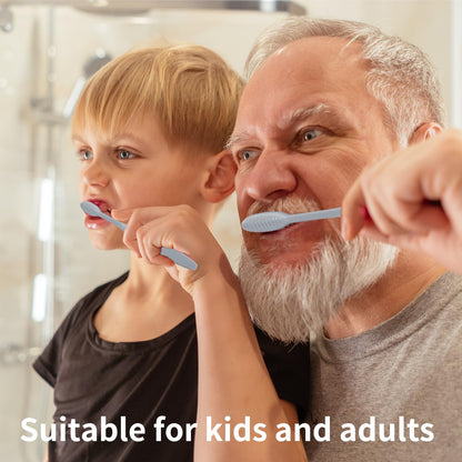 DR.BRIGHT 40-Pack Individually Wrapped Toothbrushes with Tongue Scraper | Bulk Soft Bristle Toothbrush Set for Adults, Travel-Friendly Disposable Toothbrushes for Hotels, Dental Offices(Multi-Colored)