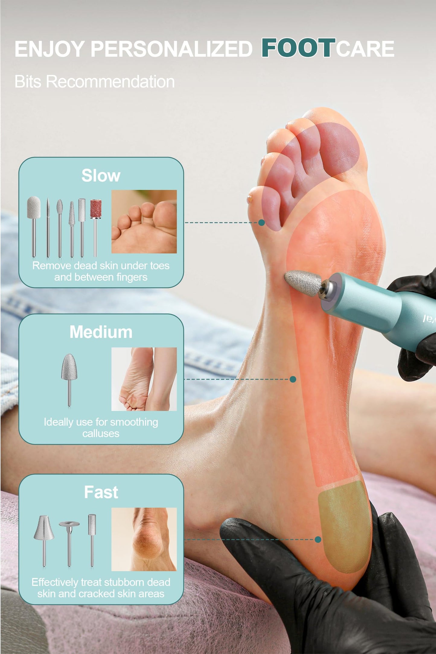 Electric Nail Drill Professional, 45000RPM Cordless Electric Nail File for Acrylic Gel Nails, Professional Nail Drill Manicure Pedicure Polishing Shape Tools for Home Salon
