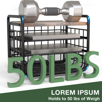 2025 New Large Capacity Desk Organizer with Drawer, Wooden 4-Tier Paper Organizer Letter Tray with File Holder and Pen Holders, Wooden Desk Accessories for A4 Paper Work Folder Storage (Style1)