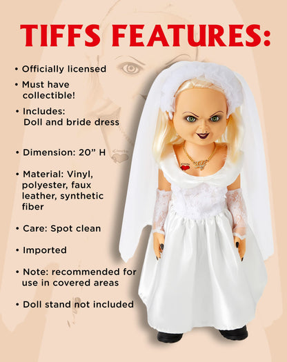 Spirit Halloween Bride of Chucky Tiffany Doll Officially Licensed.