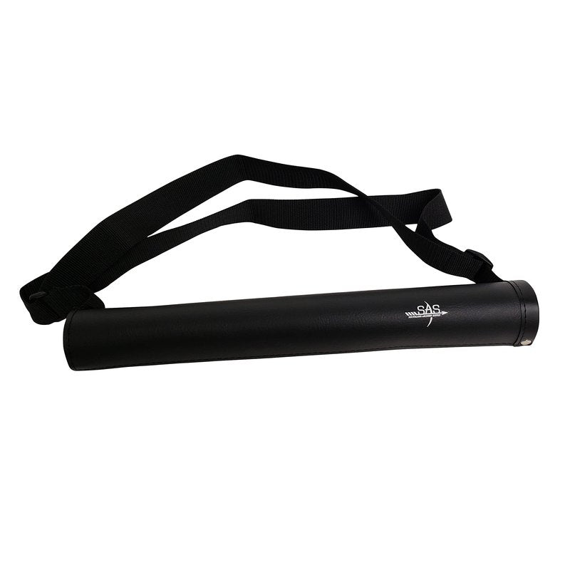 SAS Southland Archery Supply Leather Tube 17" Hip Quiver Arrow Holder with Belt Clip (Hip/Back Quiver 2-in-1)