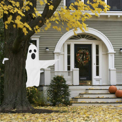 CCINEE Peek A Boo Hanging Ghost 50" X 53" Large Spooky Outdoor Decoration for Halloween Party Lawn Patio Haunted House Props Supply