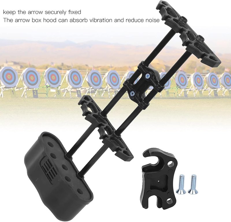 5 Arrows Quiver - Quick Release Left-Handed Vibration Absorbing Holder for Compound & Recurve Bows