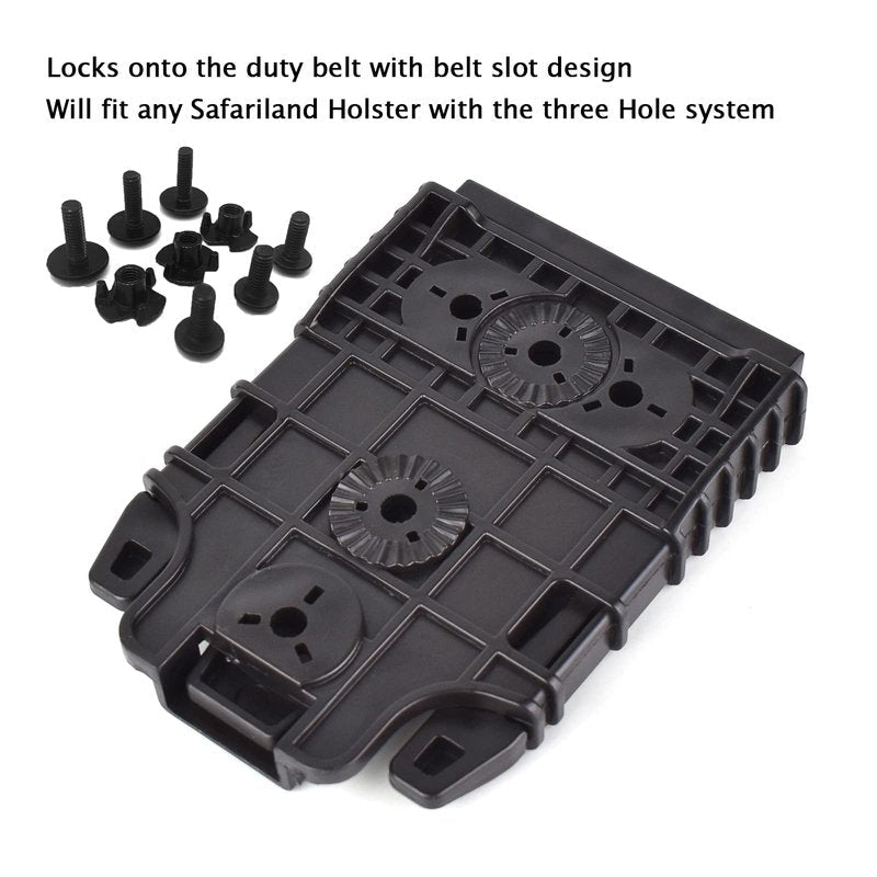 Qls Kit Quick Locking System Kit with Qls19 Locking Fork and Qls22 Receiver Plate for Quick Connect Release Work Duty Holster
