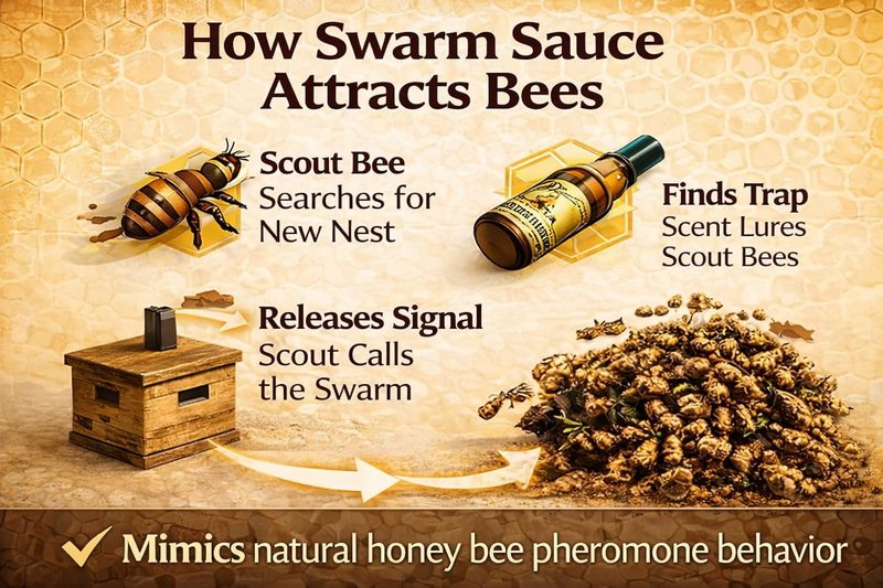 Ultimate Honey Bee Swarm Lure - Premium Nasonov Pheromone Blend | Long-Lasting Attractant for Beekeepers - 0.15oz Smear Tube