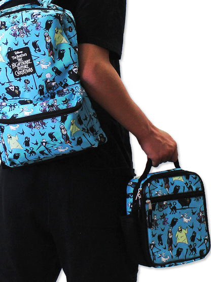 Disney Nightmare Before Christmas Boys Girls Soft Insulated School Lunch Box (One Size, Teal)