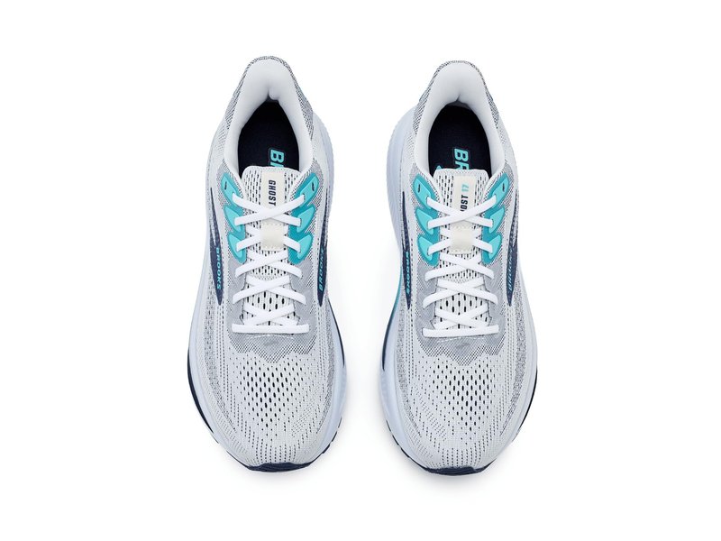 Brooks Men's Ghost 17 White/Beacon Blue/Ipanema 8 Medium