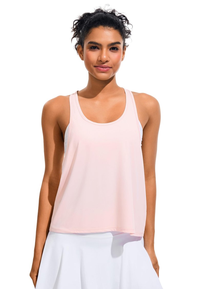 JOYSPELS Workout Tank Tops for Women Quick Dry Sleeveless Loose Fit Narrow Racerback Gym Yoga Athletic Running Shirts Quick Dry Lightweight Breathable