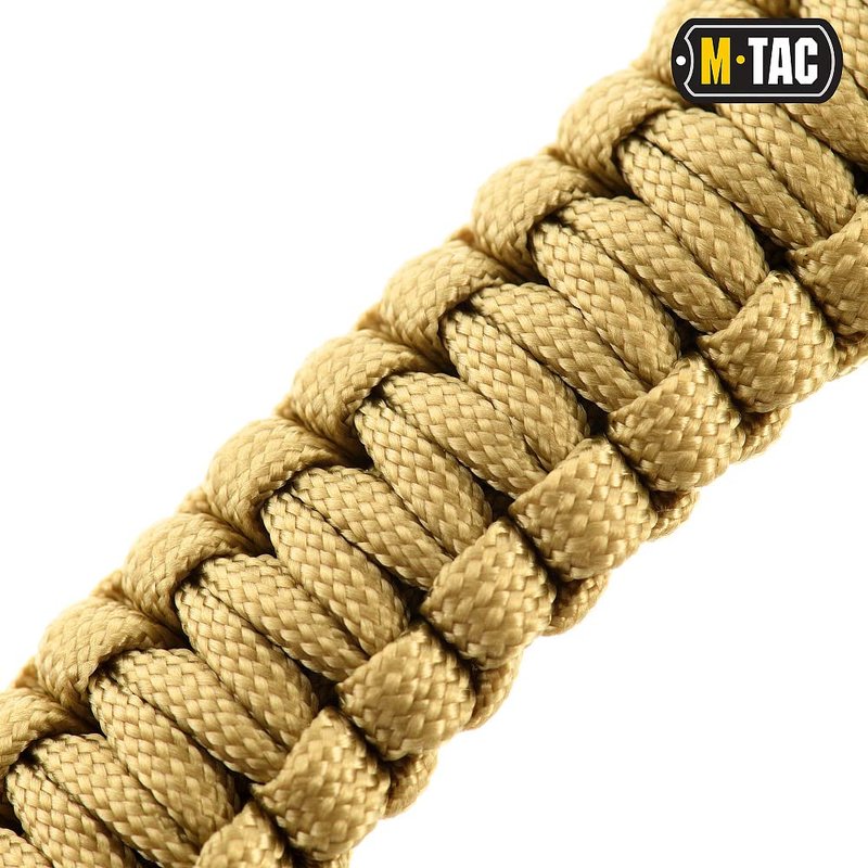 M-Tac Survival Paracord Bracelet - Cord 12 ft (144 Inch) - Tactical Emergency Cord Rope with Compass Whistle