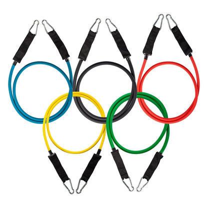 Fit Simplify Resistance Tube Bands 12 Piece Set with Instruction Booklet