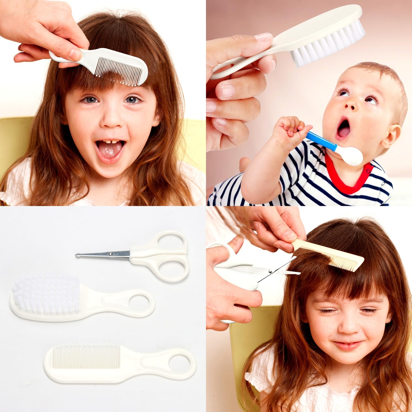 Baby Healthcare and Grooming Kit, 21pcs Baby Electric Nail Trimmer Set Newborn Nursery Health Care Set for Newborn Infant Toddlers Baby Boys Girls Kids Haircut Tools (21 Kits Grey White)