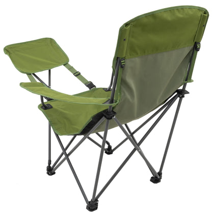 ALPS Mountaineering Escape Lounge Camping Chairs for Adults with Footrest and Adjustable Armrests, Sturdy Steel Frame, Compact Foldable Design, and Carry Bag, Cactus