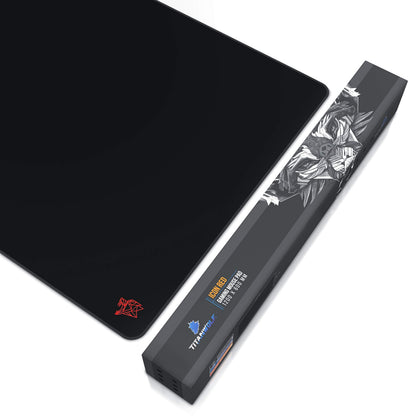 TITANWOLF - Extra Large Gaming Mouse Mat 1200x600mm Oversize - XXL Mouse Pad - Desk Pad XXXL Extended – Mice Mat Pad For Precision and Speed - Non-Slip Rubber Base – For Mouse and Keyboard - Black