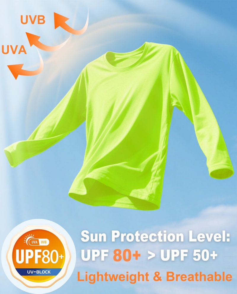EKLENTSON Mens SPF Shirts Sun Protection Quick Dry Active Shirts Rash Guard for Swimming Outdoor Workout Light Grey XXL