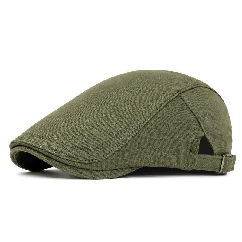 meioro Cotton Newsboy Cap for Men Striped Texture Flat Cap Gatsby Irish Cabbie Ivy Newsboy Hat Adjustable Breathable Summer Flat Caps Mens Driving Hunting Fishing Golf Dress Beret Hats(Green)