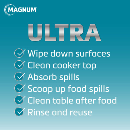 Magnum Ultra Absorbency Kitchen Roll - Strong & Durable, Bulk Buy (Pack of 4 x 6 Rolls, totaling 24 Rolls)