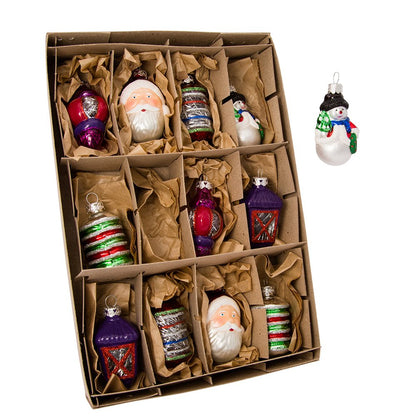 Kurt Adler Early Years Glass Ornament, 2.5-Inch, Set of 12