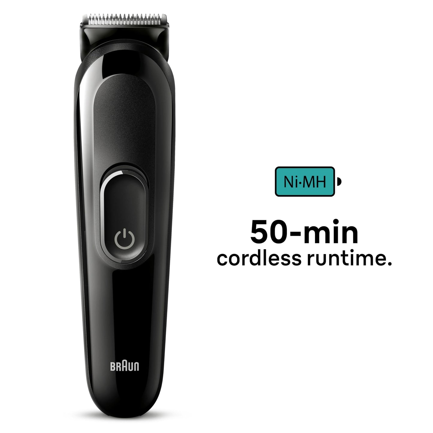 Braun 6-in1 All-in-One Style Kit Series 3, Male Grooming Kit with Beard Trimmer, Hair Clippers & Precision Trimmer, with Lifetime Sharp Blades, Gifts for Men, UK 2 Pin Plug, MGK3420, Black