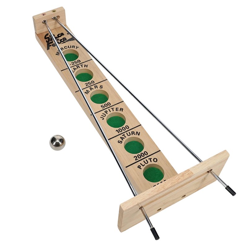 WE Games Shoot the Moon - Classic Solid Wood Rolling Ball Game for Family Fun & Skill Building, Enhances Social Skills, Patience & Perseverance