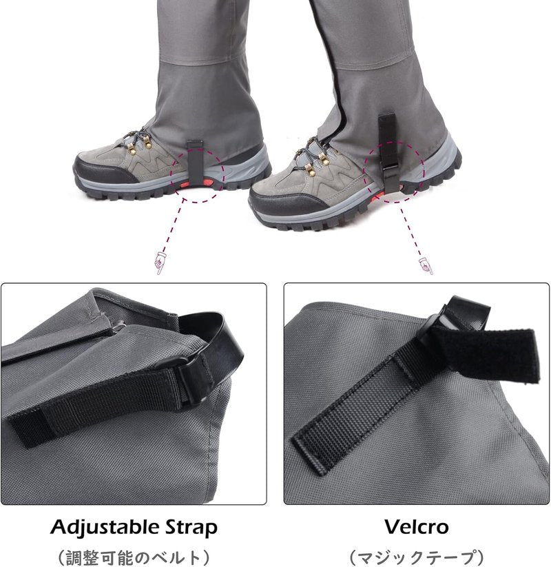 Waterproof Leg Gaiters for Hiking & Climbing | Lightweight Snow Boot Gaiters for Men & Women