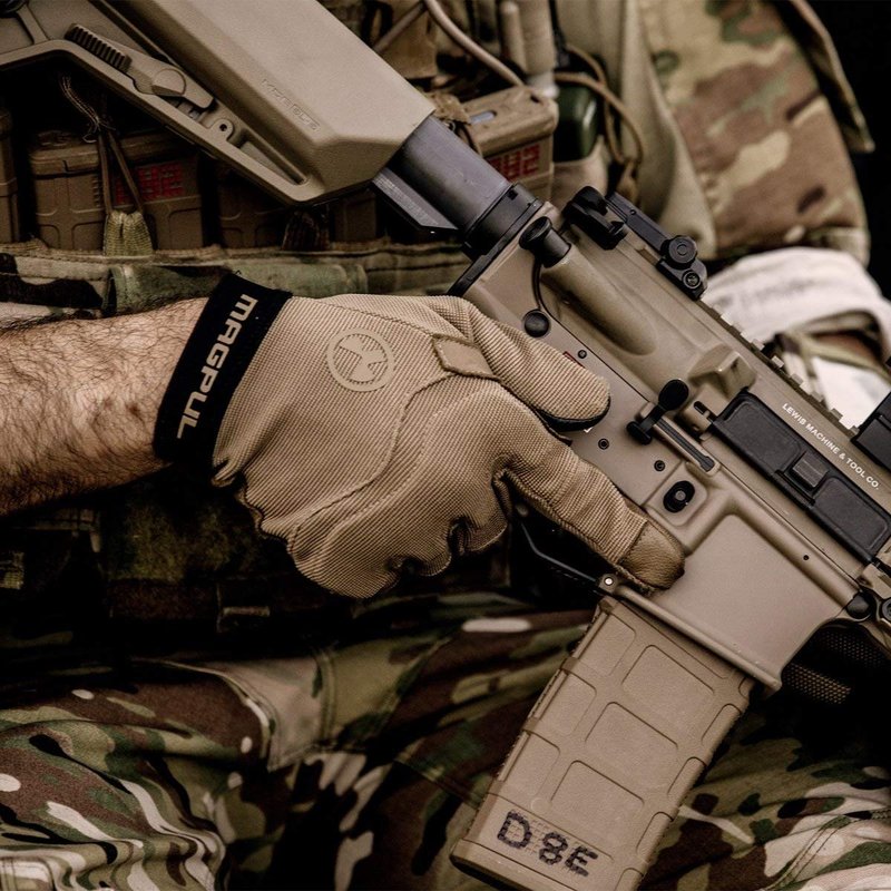 Magpul Patrol Glove 2.0 Lightweight Tactical Leather Gloves, Coyote, Large