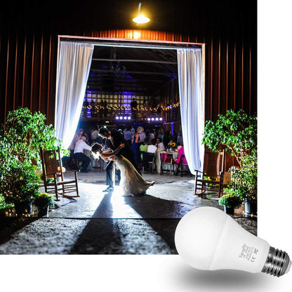 Sensor Lights Bulb Dusk to Dawn LED Light Bulbs Smart Lighting Lamp 7W E26/E27 Automatic On/Off, Indoor/Outdoor Yard Porch Patio Garage Garden (Warm White, 2 Pack)