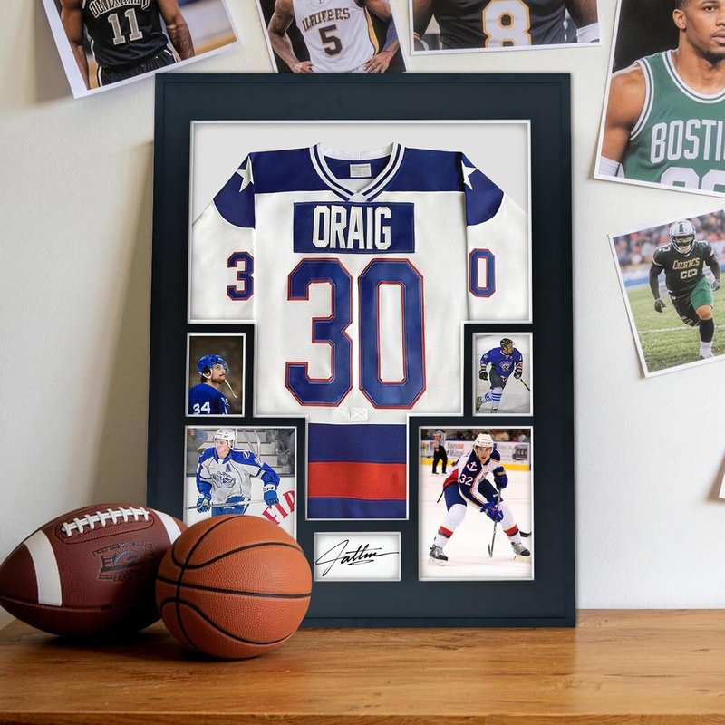Large Jersey Display Frame - Clear Acrylic Shadow Box with 98% UV Protection | Perfect for Football, Hockey, Basketball, Baseball Memorabilia