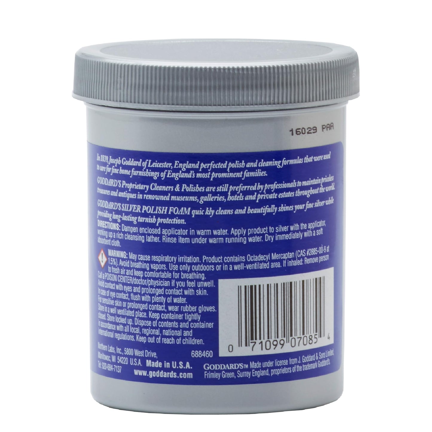 Goddard's Silver Polish Foam – 170 grams – Silver Cleaner & Tarnish Remover with Applicator – Cleans, Shines & Protects – Silverware, Jewelry, Antiques, Cutlery, Trays, Tea Sets and More