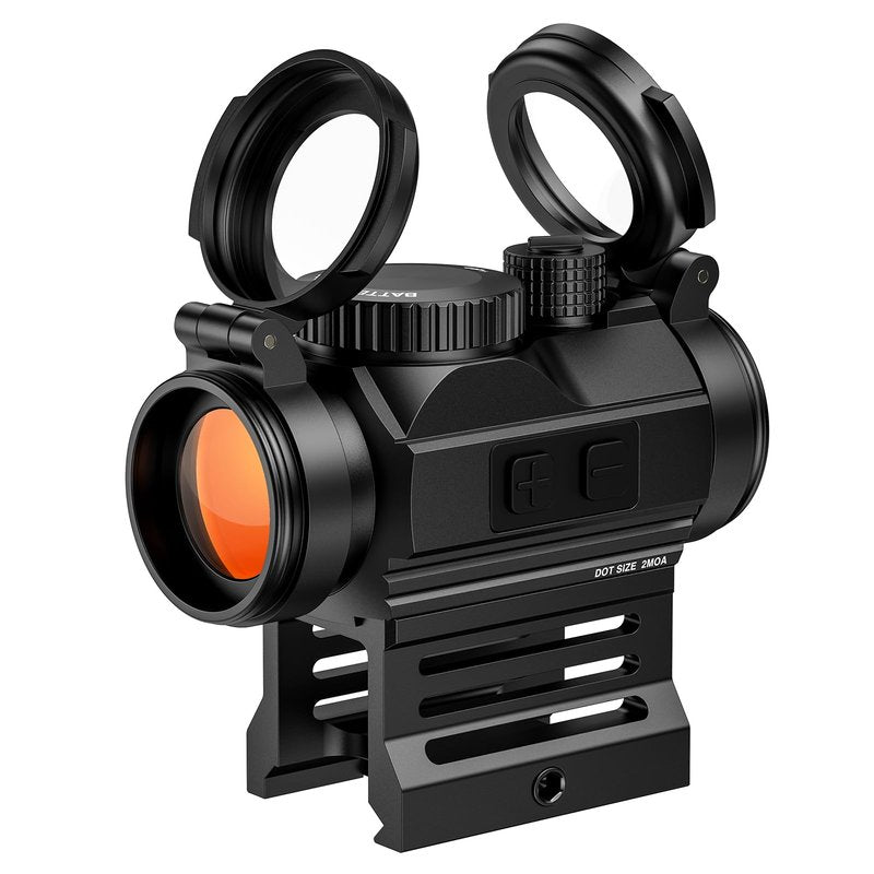 CVLIFE FoxSpook Motion Awake Red Dot Sight, 2 MOA Red Dot Scope Auto On & Off, 1x20mm Red Dot Optics with Low Profile and Lower 1/3 Co-Witness Mount, Flip Lens Covers and Anti-Reflection Device