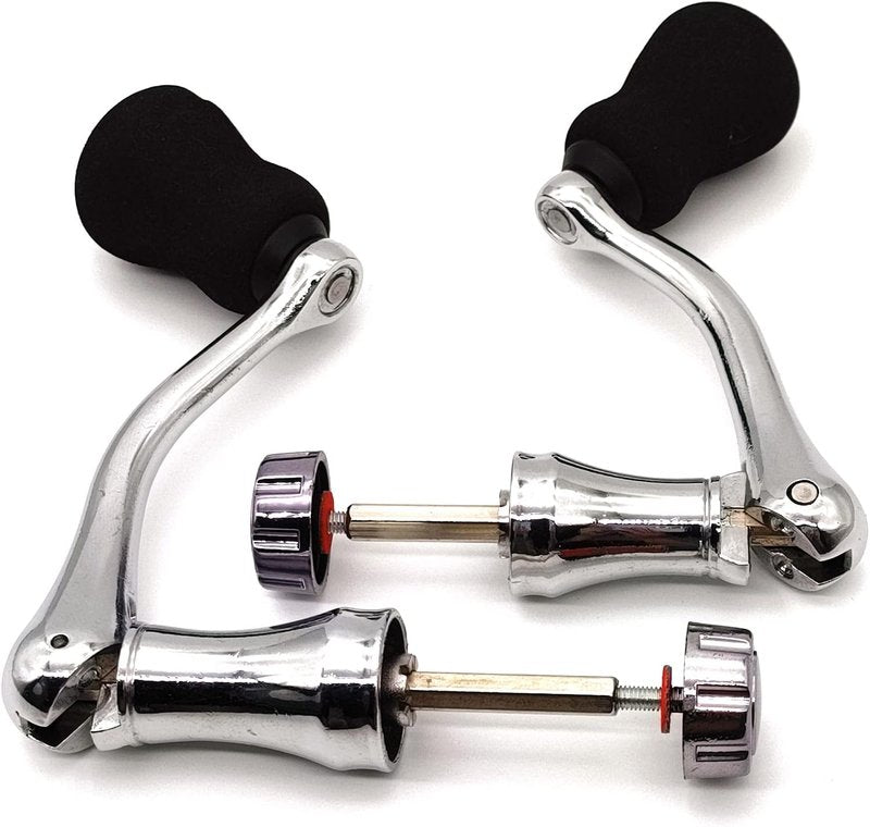 Fishing Spinning Reel Handle Replacement - All-Metal EVA Grip | 2 Pack, Large/X-Large