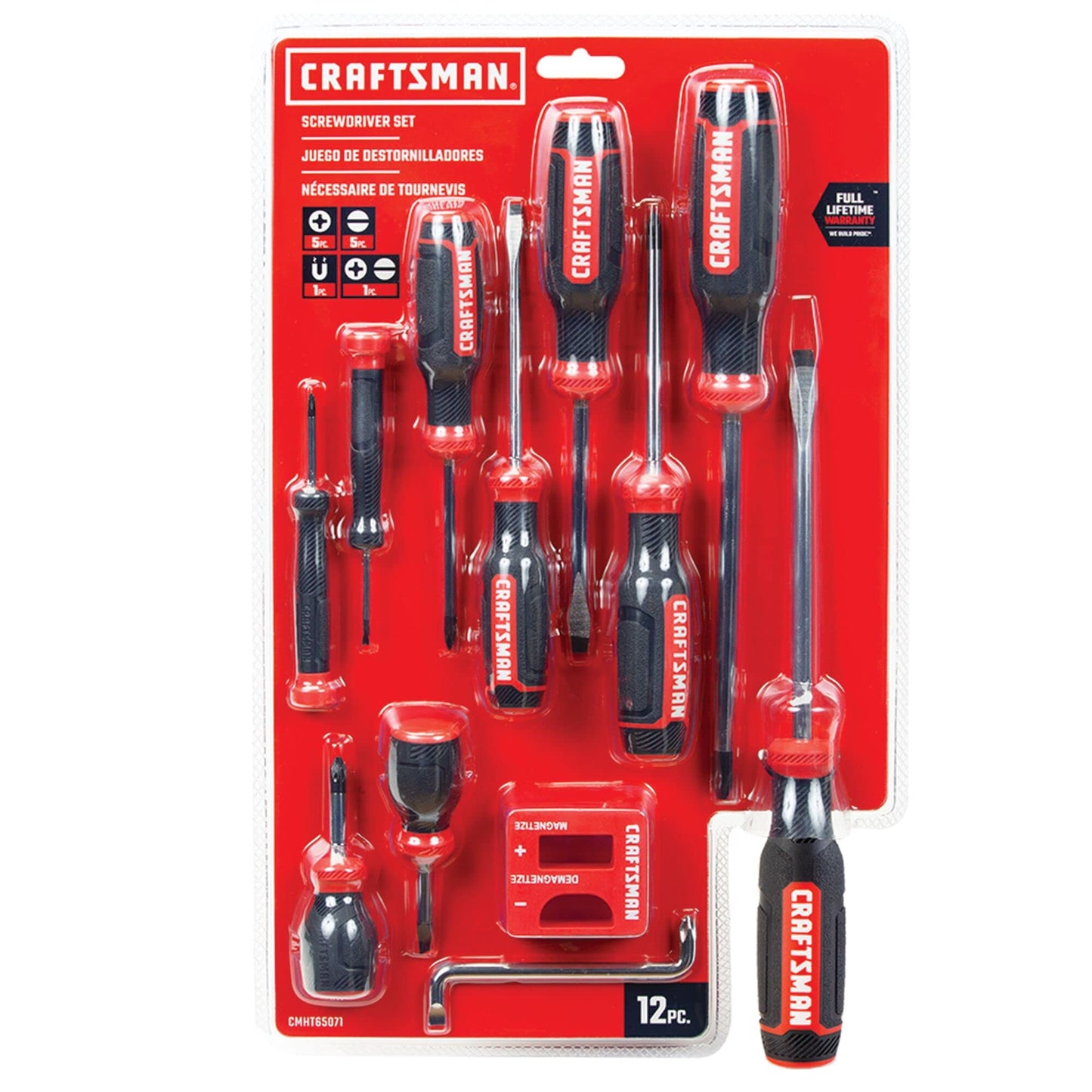 CRAFTSMAN Screwdriver Set, Assorted, 12-Piece (CMHT65071)