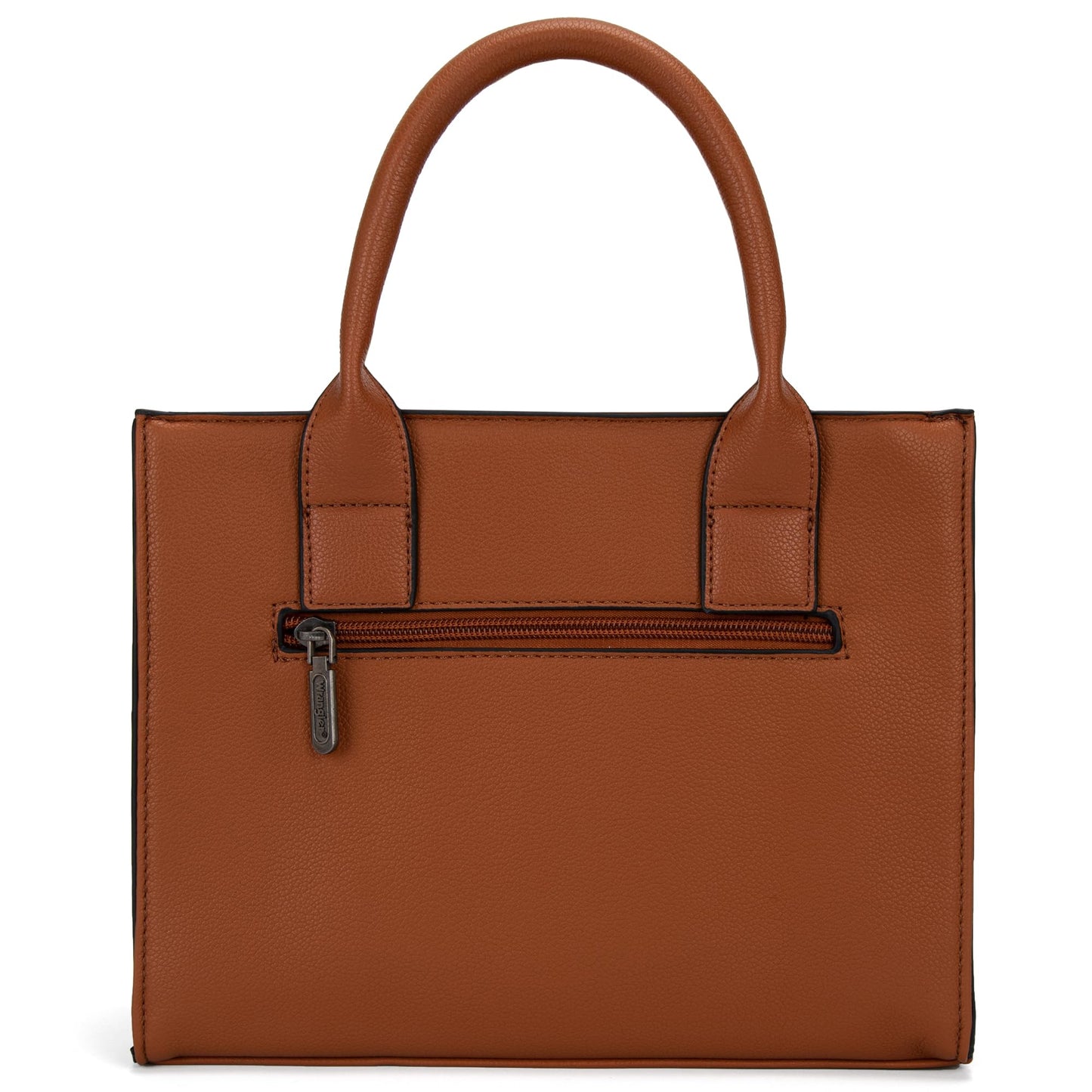 Wrangler Tote Bags for Women Top-handle Handbags and Purse for Women with Adjustable Strap, A Classic Brown, M