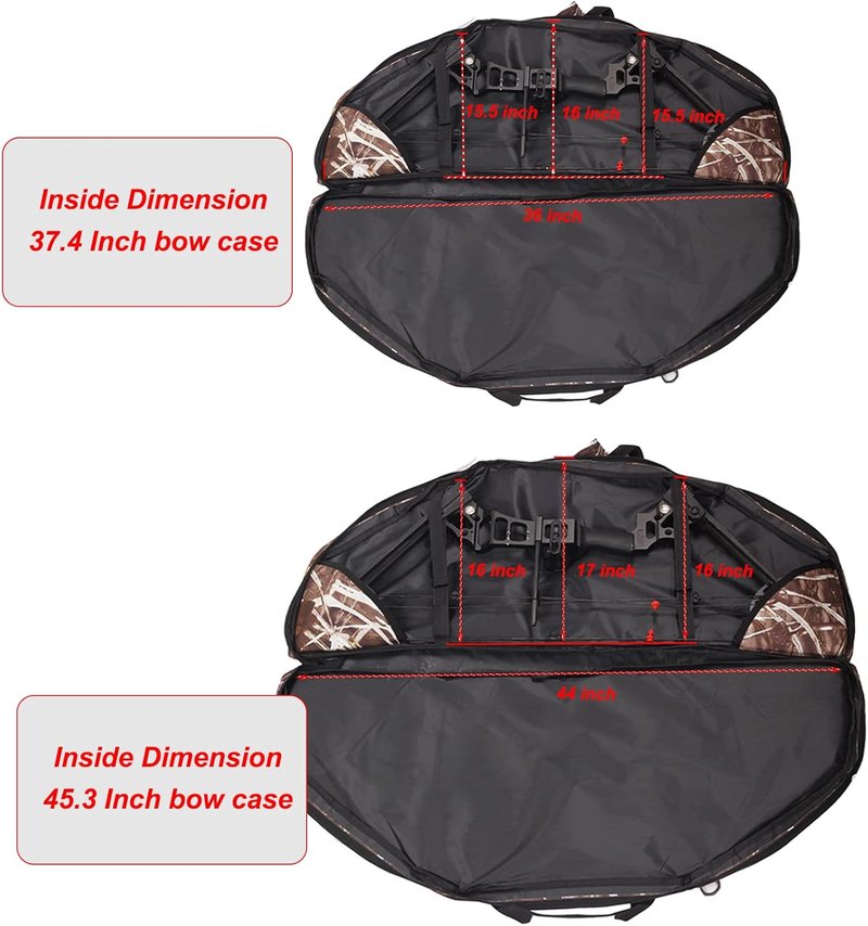 Lightweight Soft Compound Bow Case - 600D Water-Resistant Archery Backpack with Pockets for Hunting