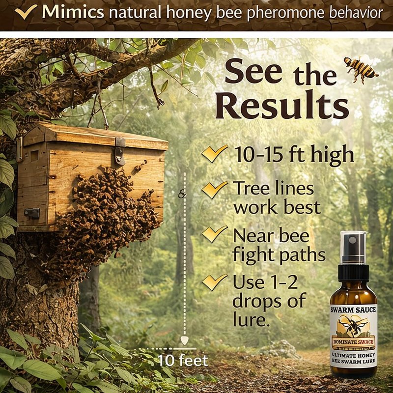 Ultimate Honey Bee Swarm Lure - Premium Nasonov Pheromone Blend | Long-Lasting Attractant for Beekeepers - 0.15oz Smear Tube