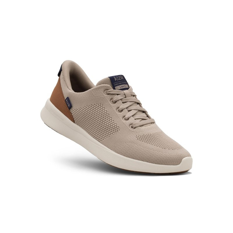 Kizik Lima 2 Slip On Shoes for Men: Comfortable All-Day for Walking, Gym, or Casual Wear, Wide Toe Box Available, Slip in & Stand Out, Hands Free - Lite Taupe X-Wide M15