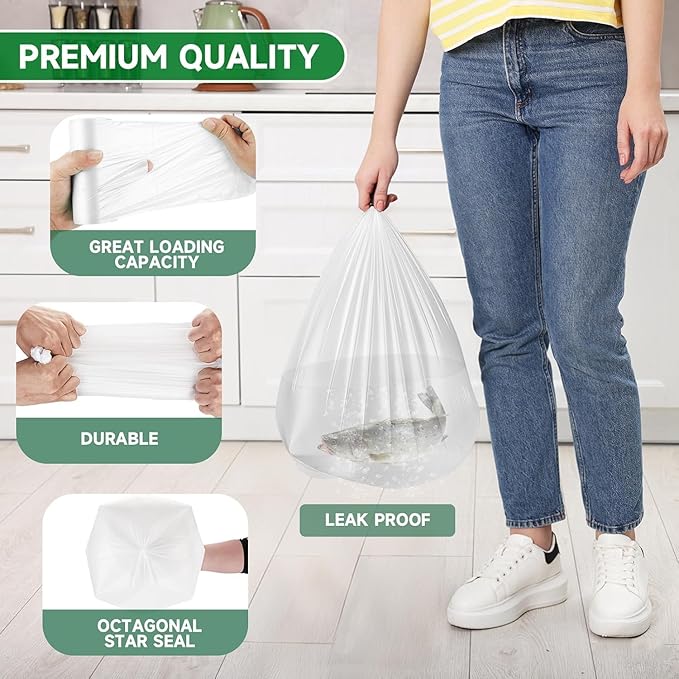 Biodegradable 6 Gallon Trash Bags Unscented