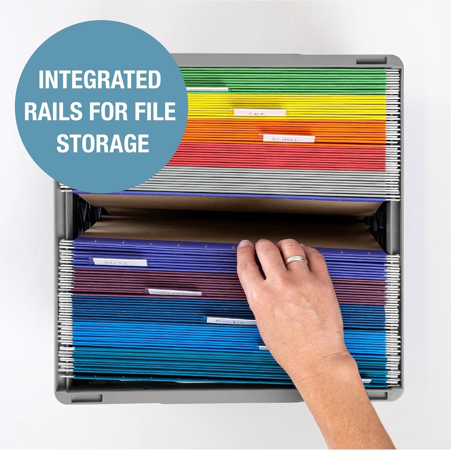 CleverMade Collapsible Milk Crate, Obsidian, 1PK - 25L (6 Gal) Stackable Storage Bins, Holds 50lbs Per Bin - Clevercrates are Heavy Duty, Plastic Collapsible Storage Crate for Multi Purposes